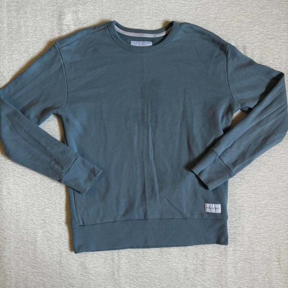 Hollister Co. Relaxed Fit Crewneck Sweatshirt Blue